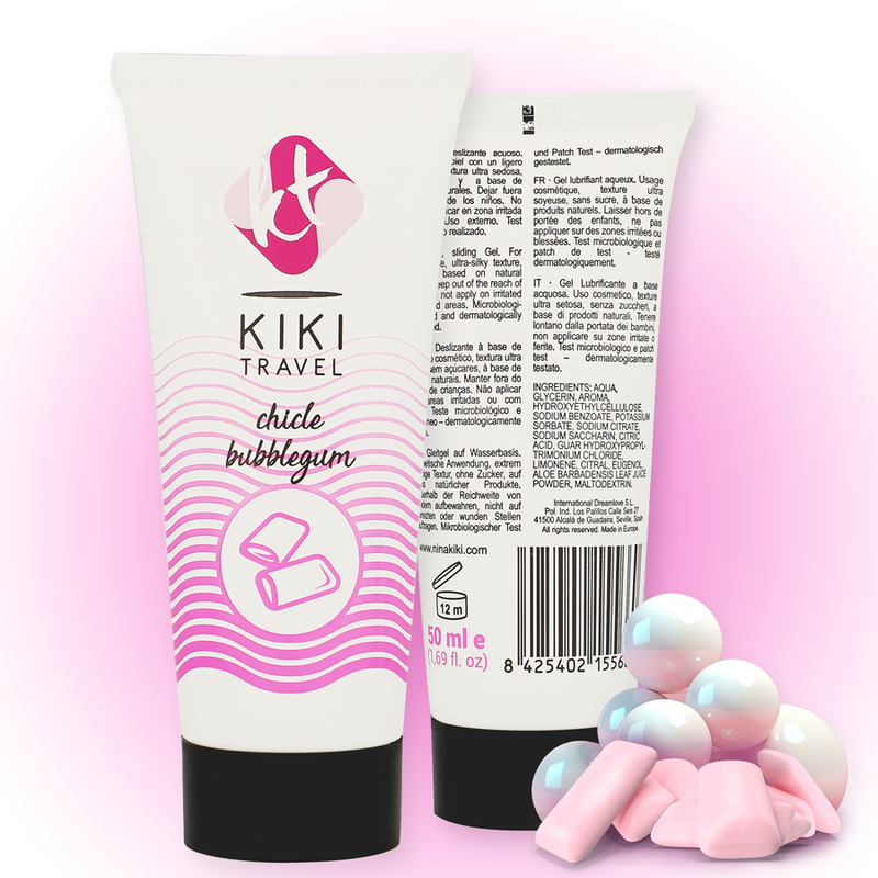 KIKÍ TRAVEL - GUM FLAVOR LUBRICANT 50 ML