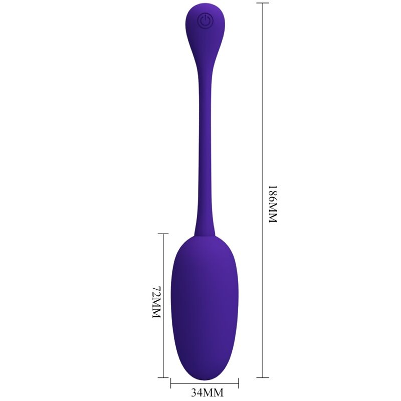 PRETTY LOVE - KNUCKER HUEVO VIBRADOR RECARGABLE LILA