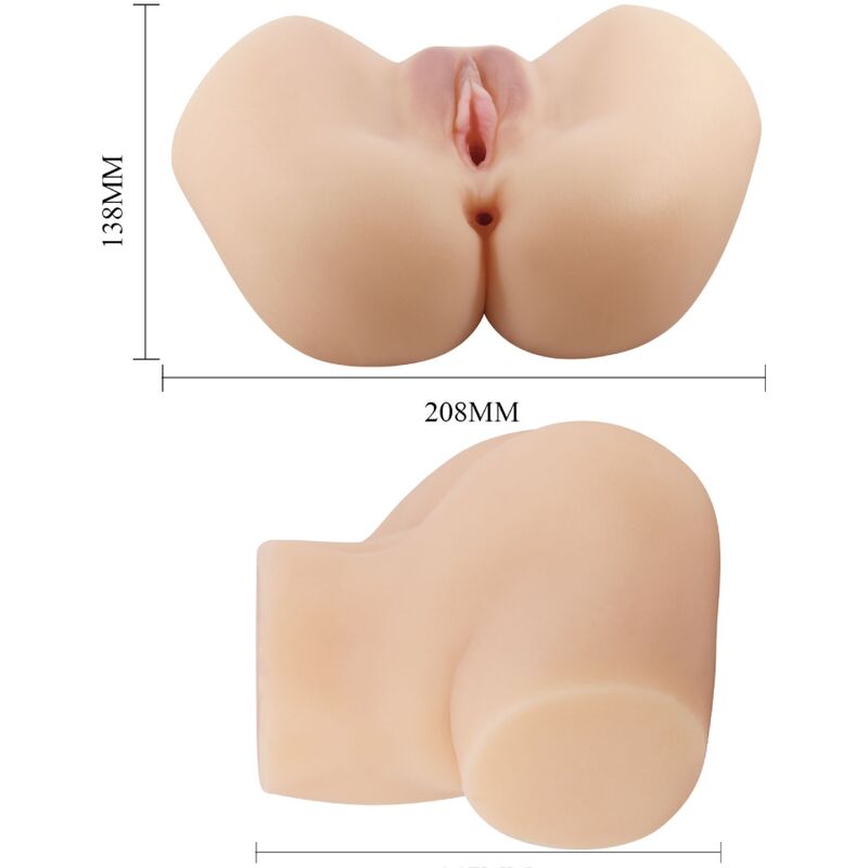 CRAZY BULL - VAGINA Y ANO REALÍSTICOS VIBRADOR HAILEY