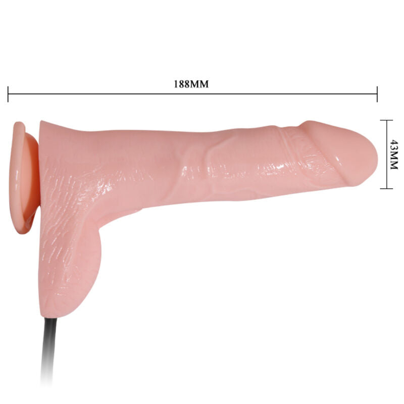 DANCE - INFLATABLE REALISTIC DILDO WITH SUCTION CUP 15 CM