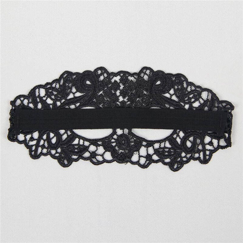 QUEEN LINGERIE - ANTIFAZ DE ENCAJE NEGRO