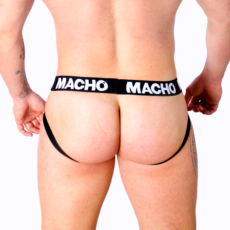 MACHO - MX27GR JOCK CUERO GRIS BEIGE S