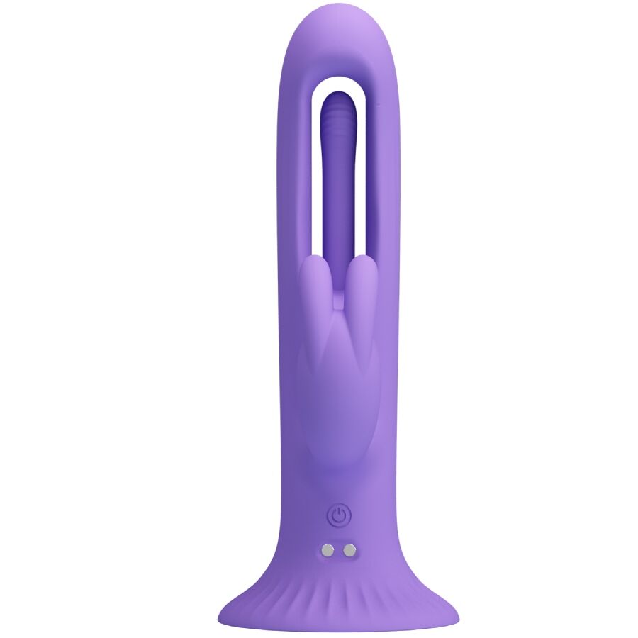 PRETTY LOVE - KILLMOULIS VIBRADOR RABBIT 12 MODOS DE VIBRACIÓN MORADO