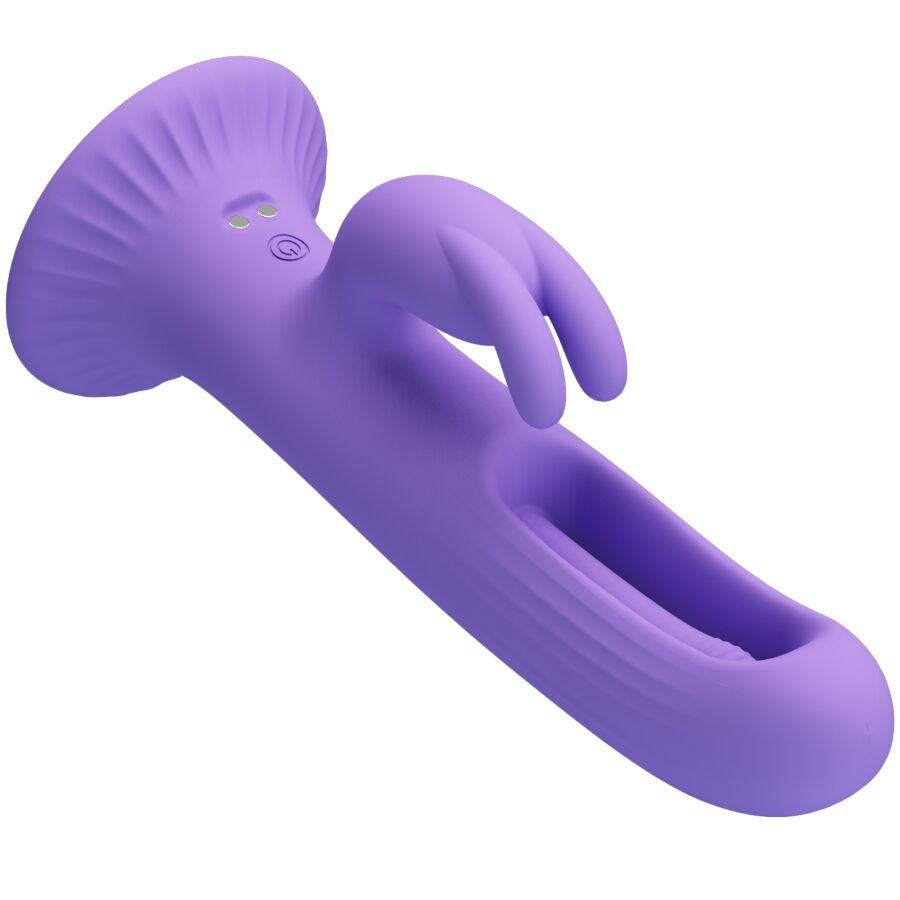 PRETTY LOVE - KILLMOULIS VIBRADOR RABBIT 12 MODOS DE VIBRACIÓN MORADO