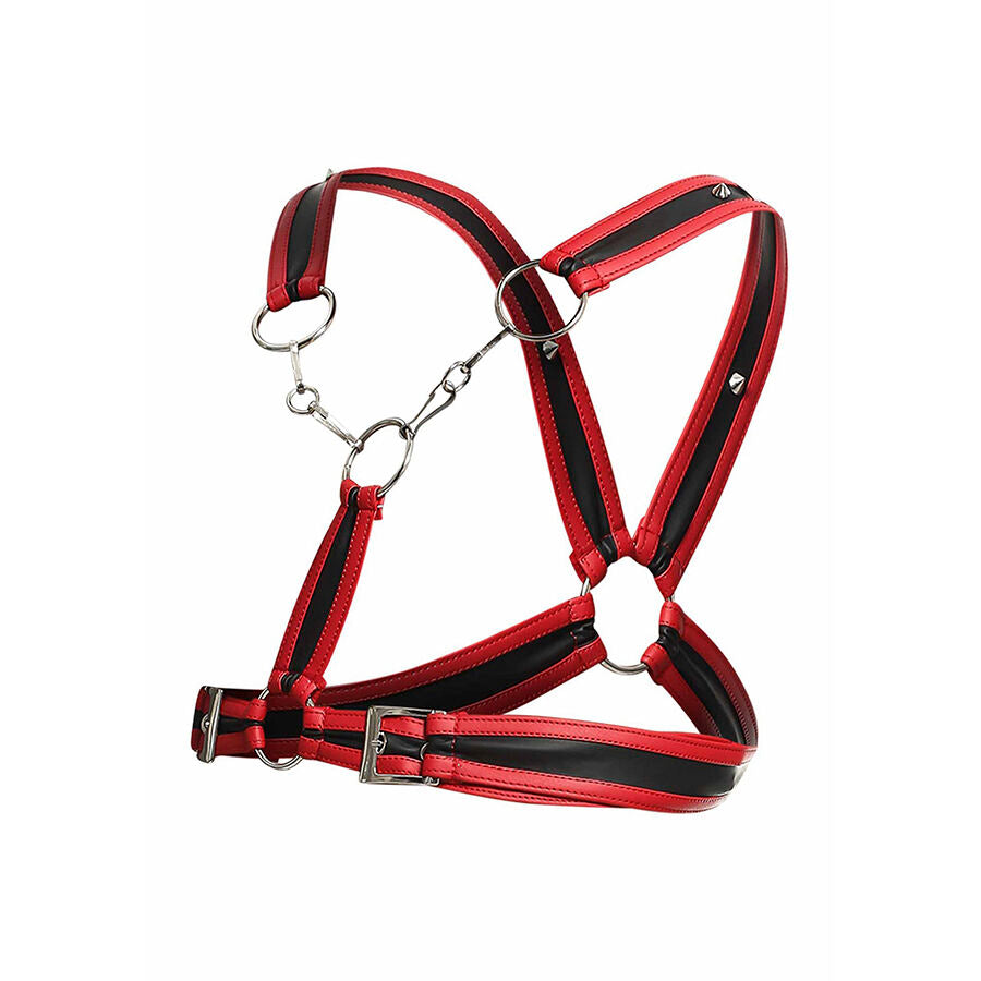 MOB - DNGEON ARNÉS ROJO CON CADENAS TALLA ÚNICA
