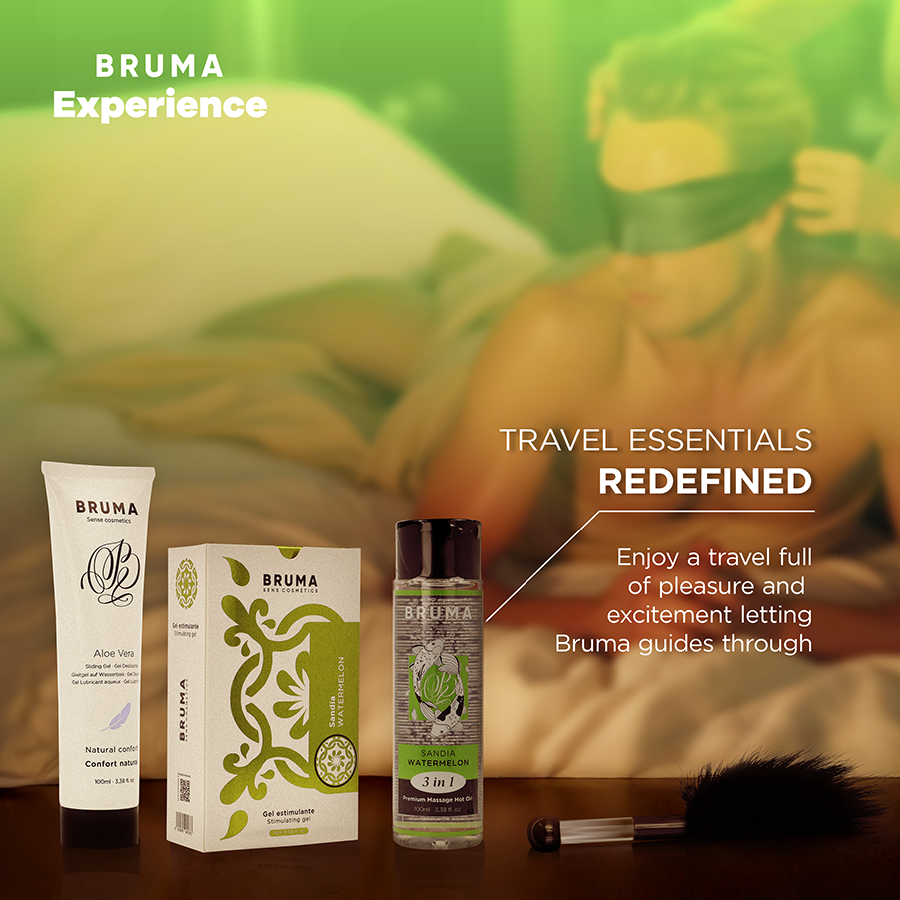 BRUMA XPERIENCE - KIT TENTACIÓN DULCE SANDÍA CON POTENCIADOR DE ORGASMOS