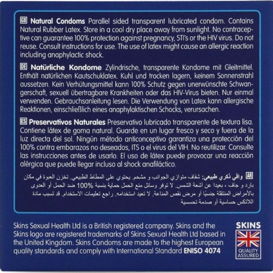 SKINS - NATURAL PRESERVATIVOS PREMIUM PACK 4
