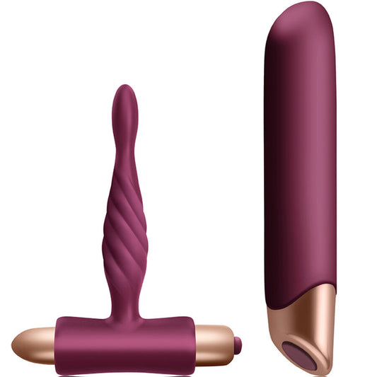 CLIMAXIMUM - RAPTURE KIT VIBRADOR CLÁSICO + PLUG ANAL PRINCIPIANTES