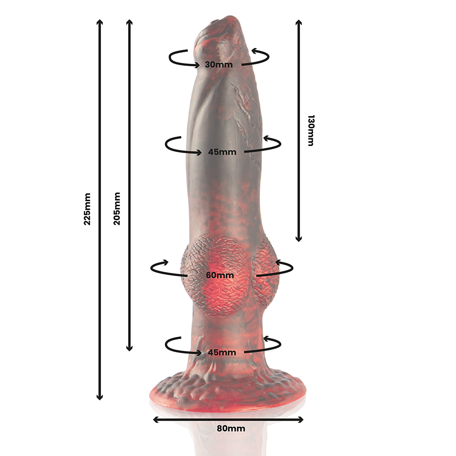 EPIC - PROMETHEUS DILDO TITAN EN LLAMAS RECARGABLE CONTROL REMOTO