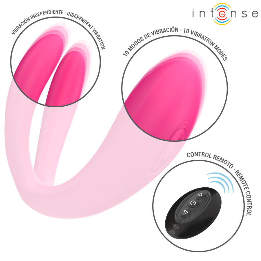 INTENSE - JULIA VIBRADOR & ESTIMULADOR DE PINZAS CONTROL REMOTO