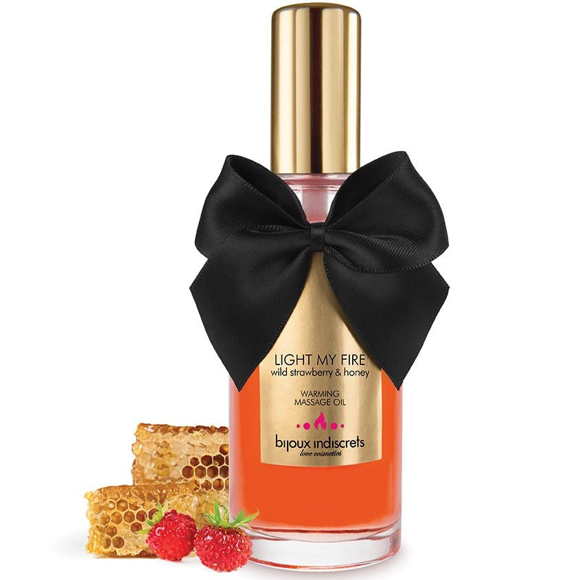 BIJOUX - STRAWBERRY AROMA HEAT EFFECT MASSAGE OIL