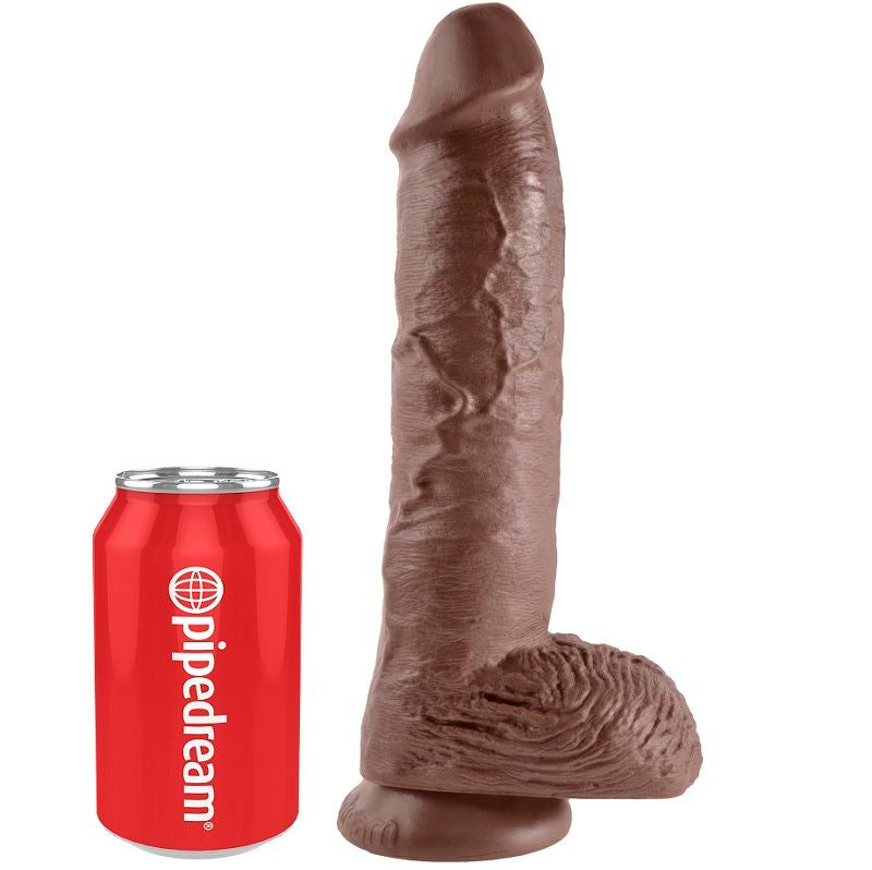 KING COCK - 10 REALISTIC BROWN PENIS 26.5 CM