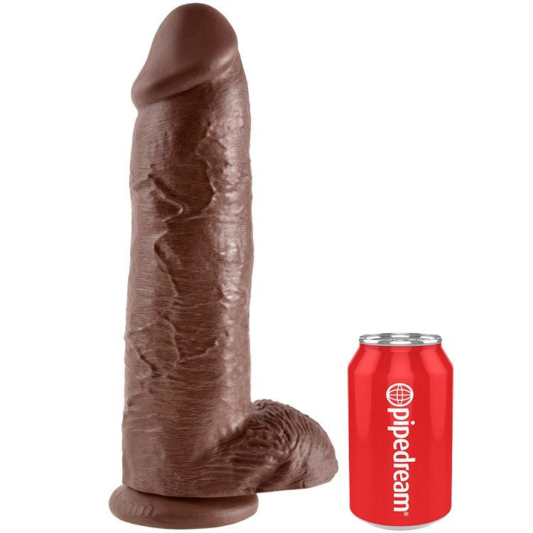 KING COCK - 12 REALISTIC BROWN PENIS 30.48 CM