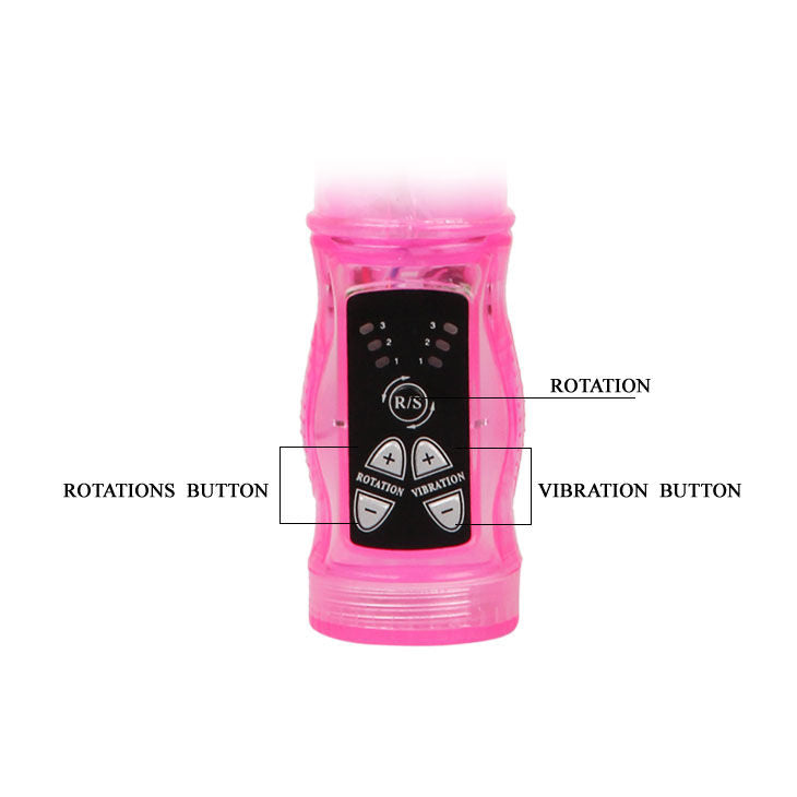 DANCE - MINI RABBIT ROTATOR PINK SUPER STIMULATOR