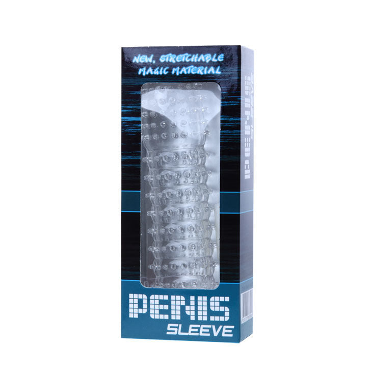 BAILE - PENIS SLEEVE WITH STIMULATING DOTS TRANSPARENT 14 CM