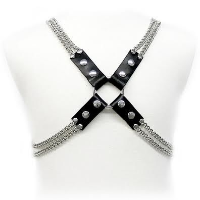 LEATHER BODY - CHAIN ​​HARNESS