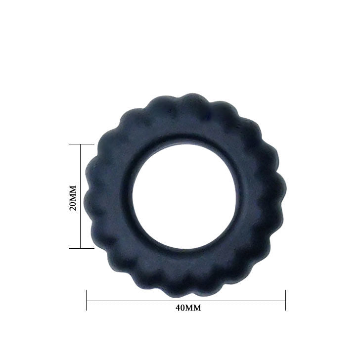 DANCE - TITAN COCKRING BLACK 2 CM 