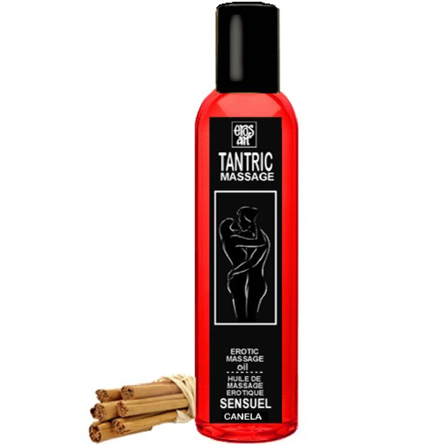 EROS-ART - NATURAL TANTRIC MASSAGE OIL AND APHRODISIAC CINNAMON 200 ML