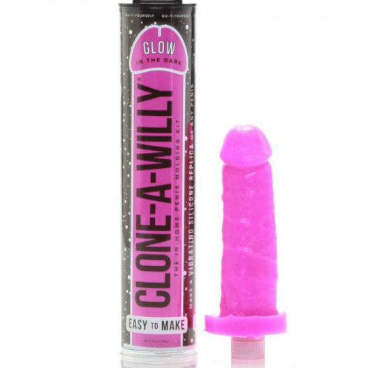 CLONE A WILLY - CLONADOR PENE ROSA LUMINISCENTE CON VIBRADOR