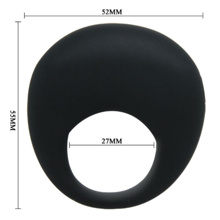 PRETTY LOVE - BLACK TRAP VIBRATING RING