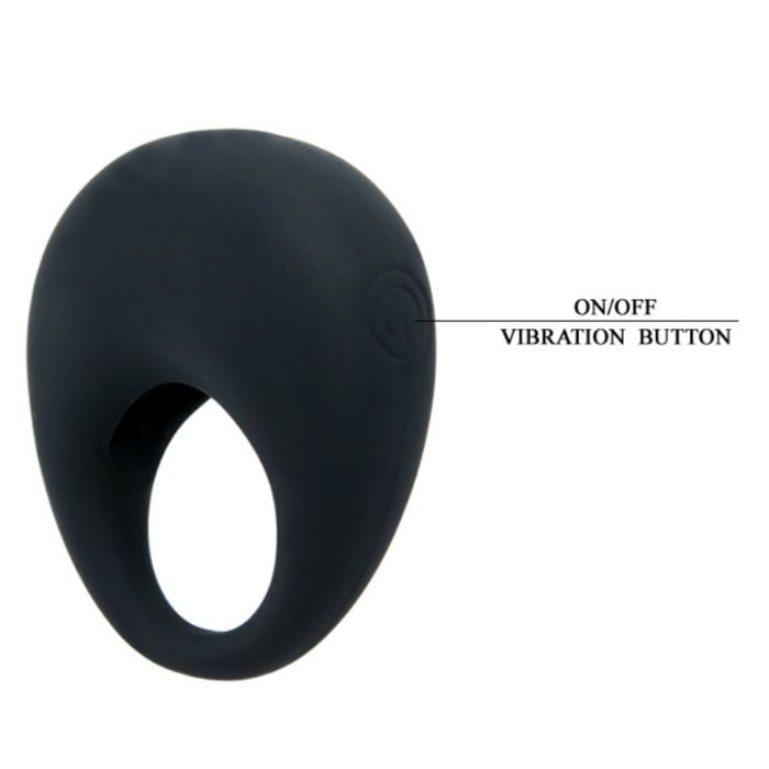 PRETTY LOVE - BLACK TRAP VIBRATING RING