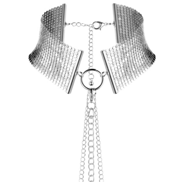 BIJOUX - DÉSIR MÉTALLIQUE SILVER METALLIC NECKLACE