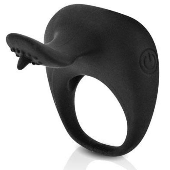 PRETTY LOVE - BLACK THIMBLE VIBRATING RING