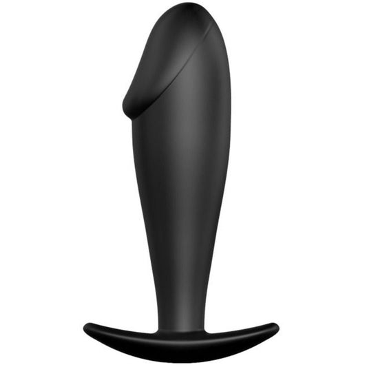 PRETTY LOVE - BLACK PENIS-SHAPED SILICONE ANAL PLUG