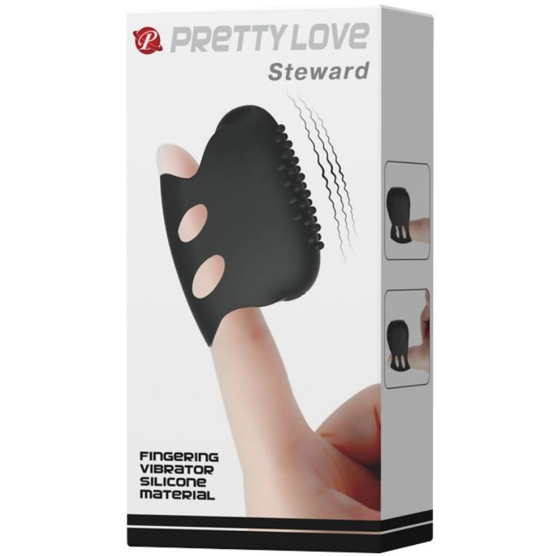 PRETTY LOVE - FLIRTATION VIBRATING THIMBLE STEWARD BLACK