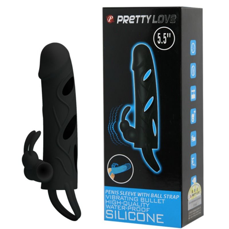 PRETTY LOVE - VIBRATING SILICONE CASE 14 CM 1.0