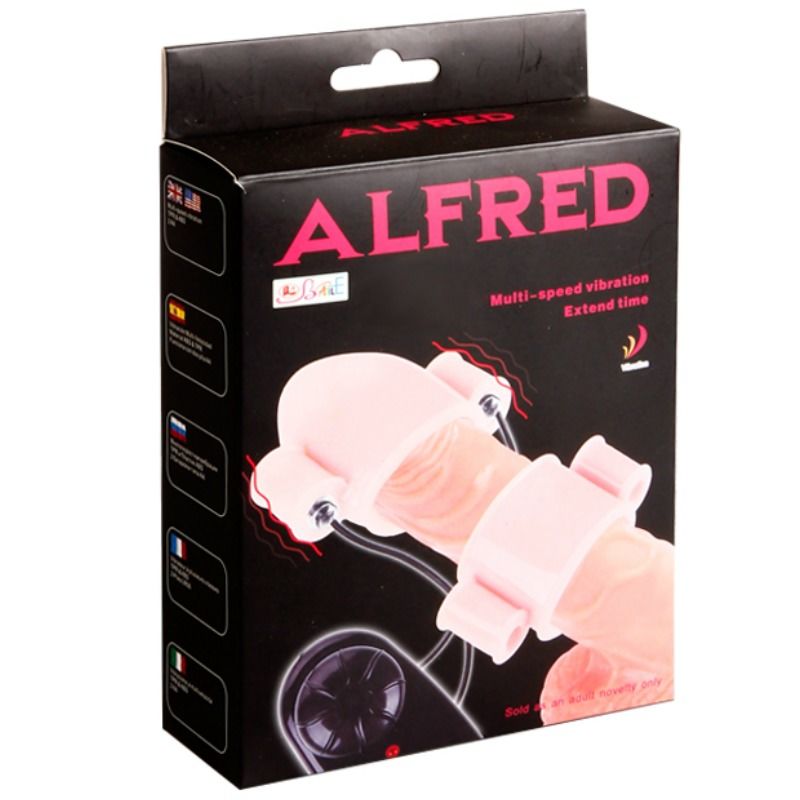 DANCE - ALFRED VIBRATING PENIS SLEEVES WITH REMOTE CONTROL