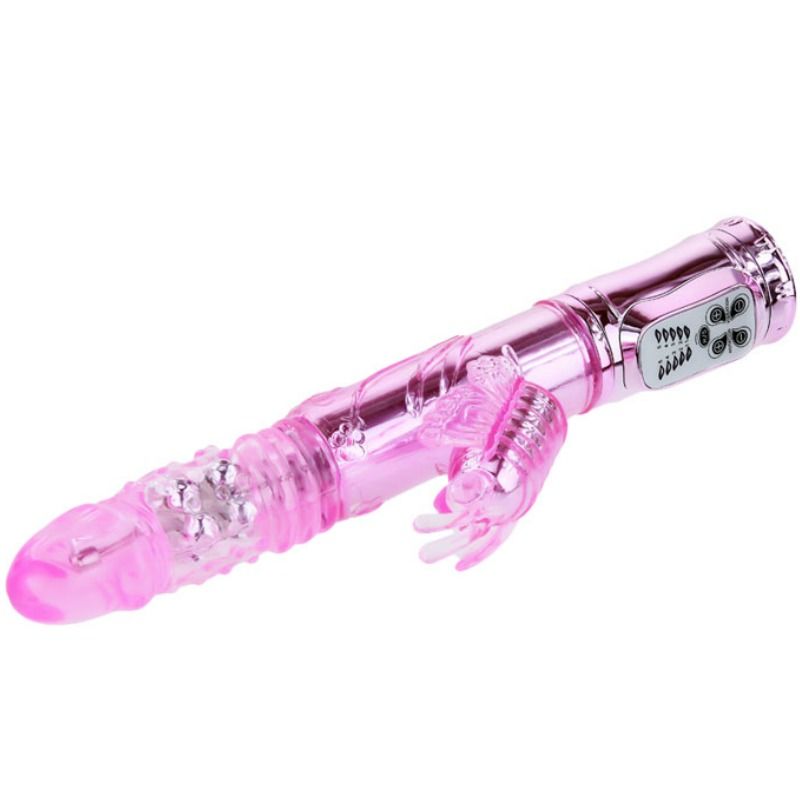 BAILE - RECHARGEABLE VIBRATOR WITH ROTATION AND THROBBING BUTTERF STIMULATOR