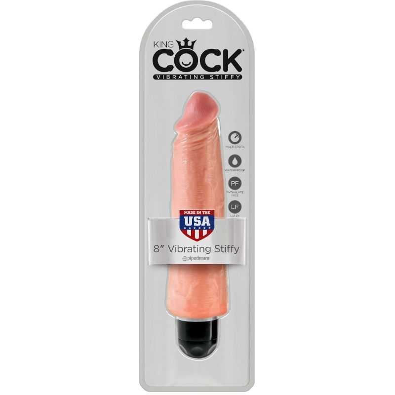 KING COCK - STIFFY REALISTIC VIBRATOR 20.3 CM NATURAL