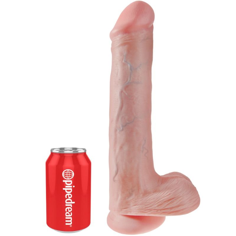 KING COCK - REALISTIC PENIS WITH TESTICLES 33 CM NATURAL COLOR