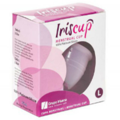 IRISCUP - LARGE PINK MONTH CUP + FREE STERILIZER BAG