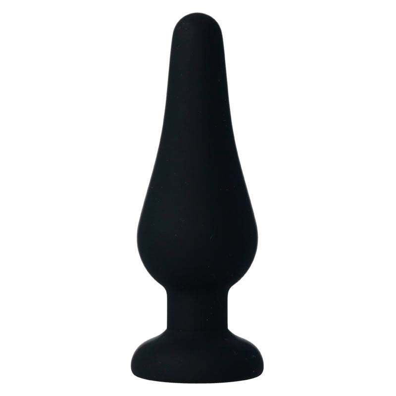 INTENSE - ANAL PLUG PIPO M BLACK SILICONE 11 CM