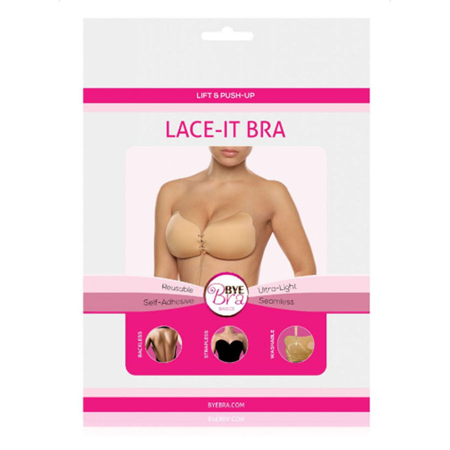 BYE-BRA - LACE-IT PUSH-UP ENHANCEMENT BEIGE D CUP