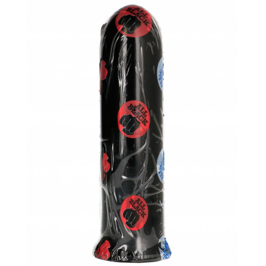 ALL BLACK - DILDO NEGRO 19 CM