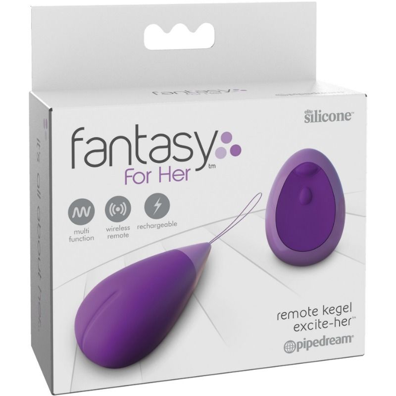 FANTASY FOR HER - EXCITE-HER REMOTE CONTROL MASSAGER EGG