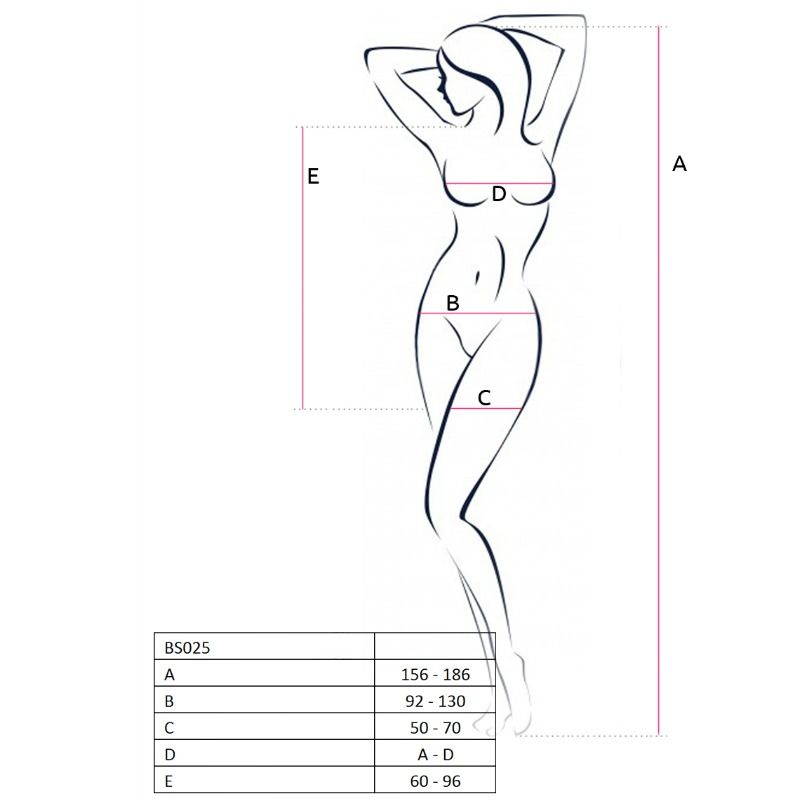 PASSION - WOMAN BS025 BODYSTOCKING ESTILO VESTIDO BLANCO TALLA UNICA