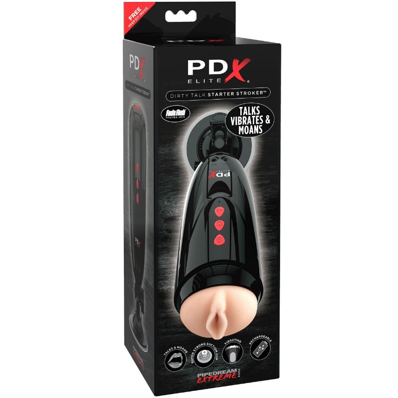 PDX ELITE - DIRTY TALK STARTER STROKER MASTURBADOR VAGINA