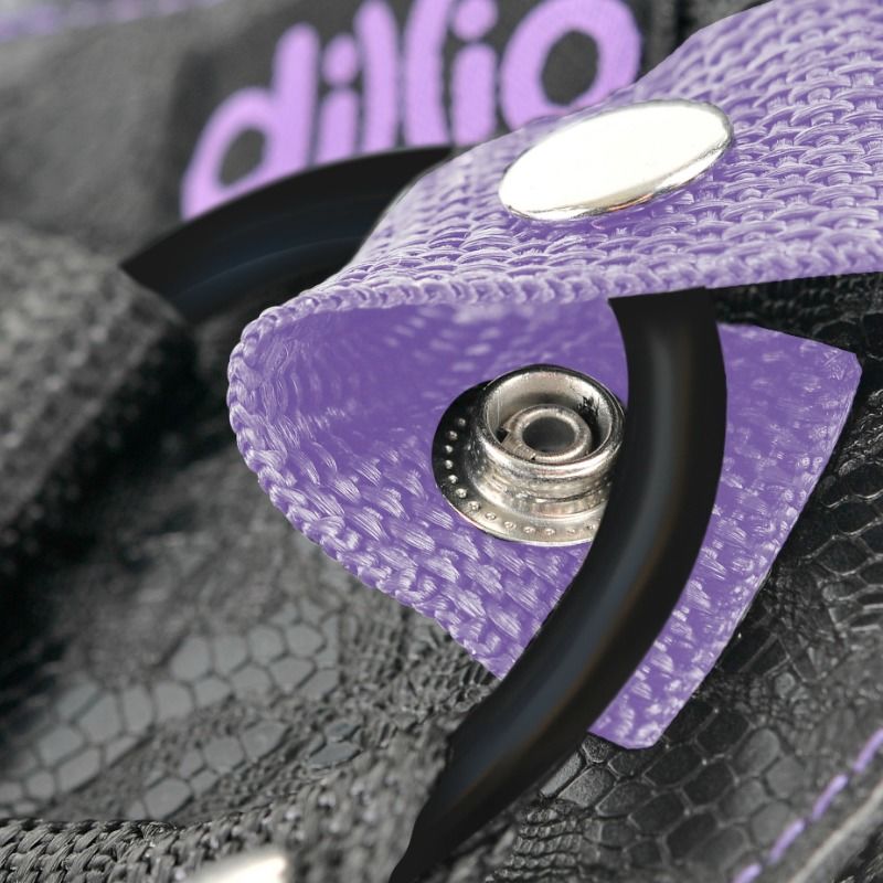 DILLIO - STRAP-ON HARNESS WITH STRAPS AND 17.8 CM DILDO