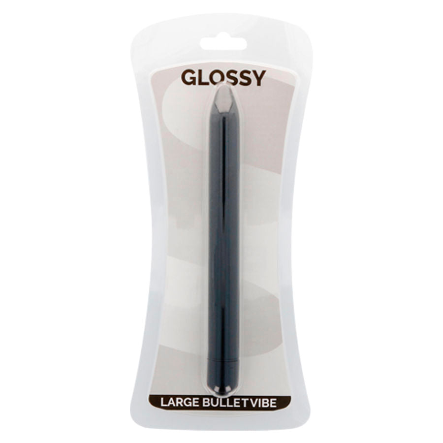 GLOSSY - SLIM BLACK VIBRATOR