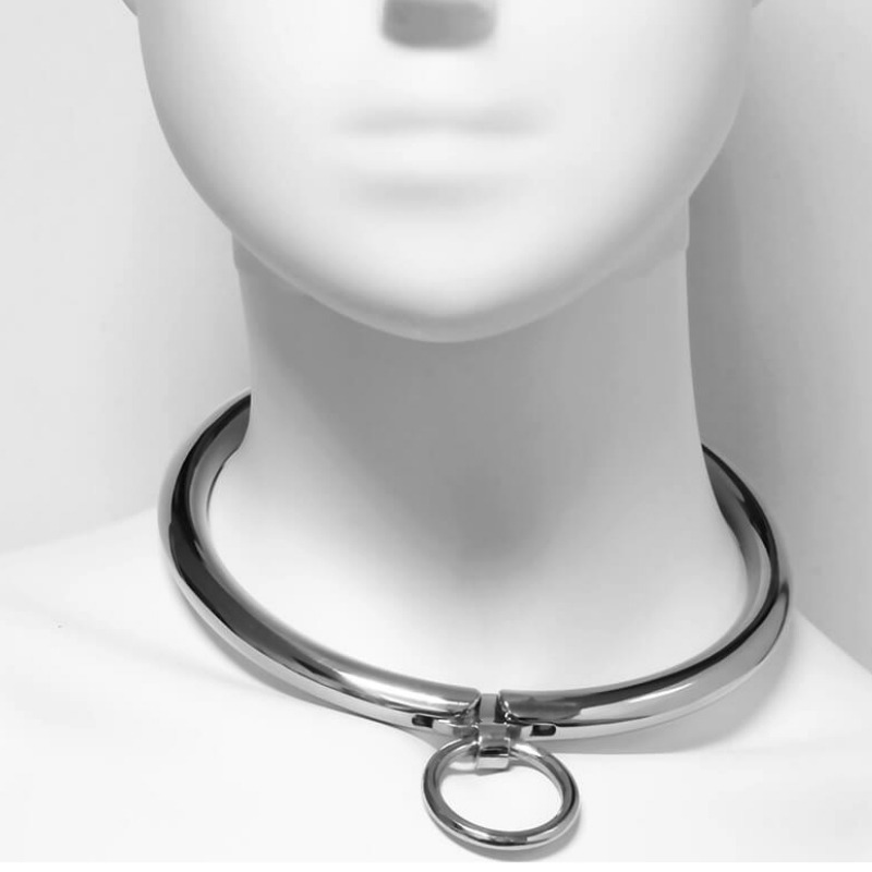 HARD METAL - METAL NECKLACE WITH COMBINATION CLOSURE 10.5 CM