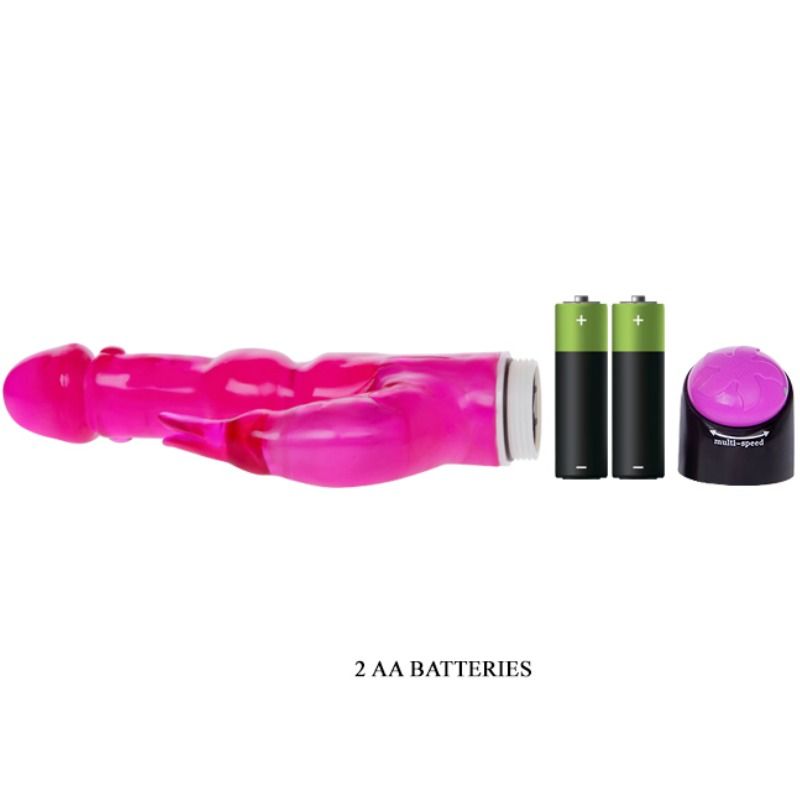 BAILE - WAVES OF PLEASURE FANTASY VIBRADOR CON RABBIT 23 CM