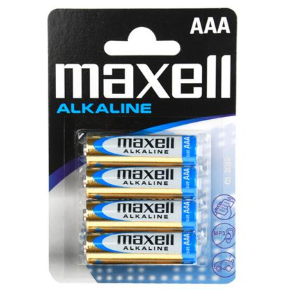 MAXELL - ALKALINE BATTERY AAA LR03 BLISTER*4 EU