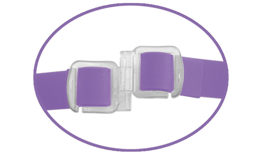 FETISH FANTASY ELITE - DOUBLE LILAC DOUBLE VIBRATOR HARNESS 11.5CM