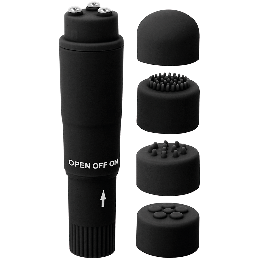 GLOSSY - POCKET KURT MASSAGER BLACK