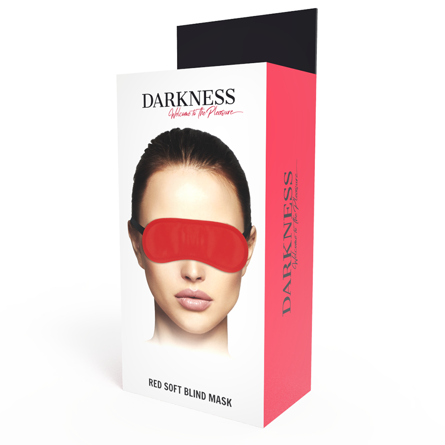 DARKNESS - RED STRAIGHT EYE MASK 