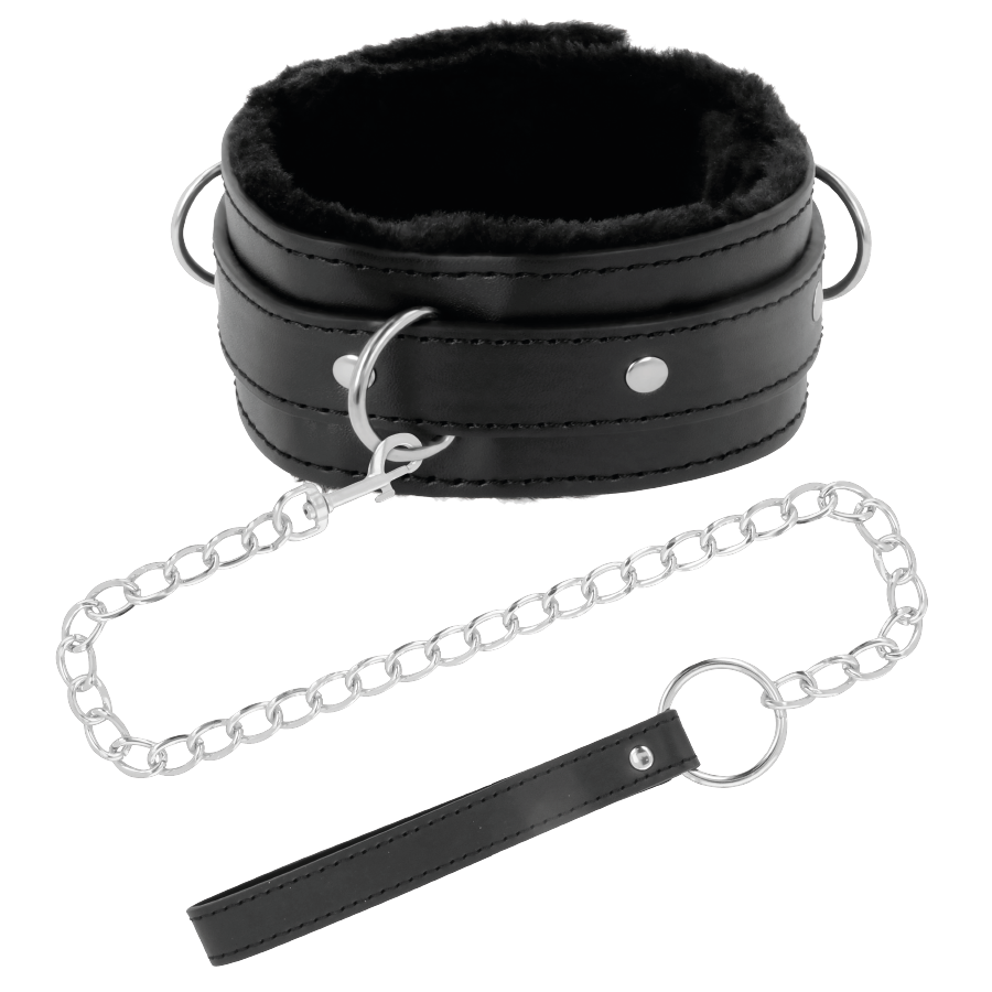 DARKNESS - COMFORTABLE POSTURE COLLAR WITH LEATHER CHAIN